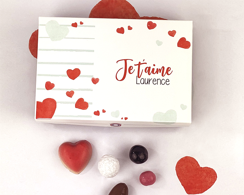 Boîte de chocolats Personnalisable - Amour