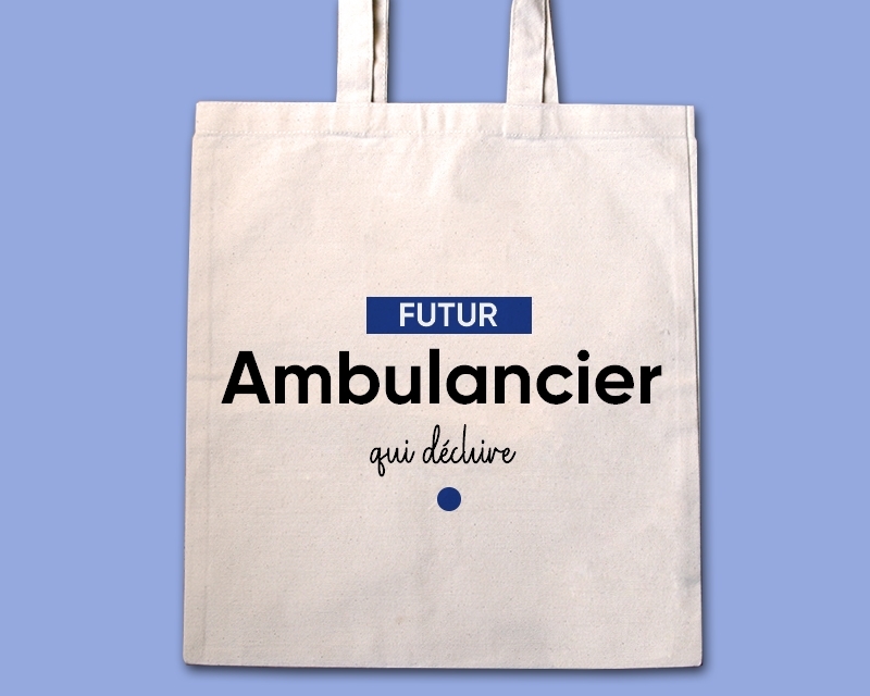 Tote bag personnalisable - Futur ambulancier
