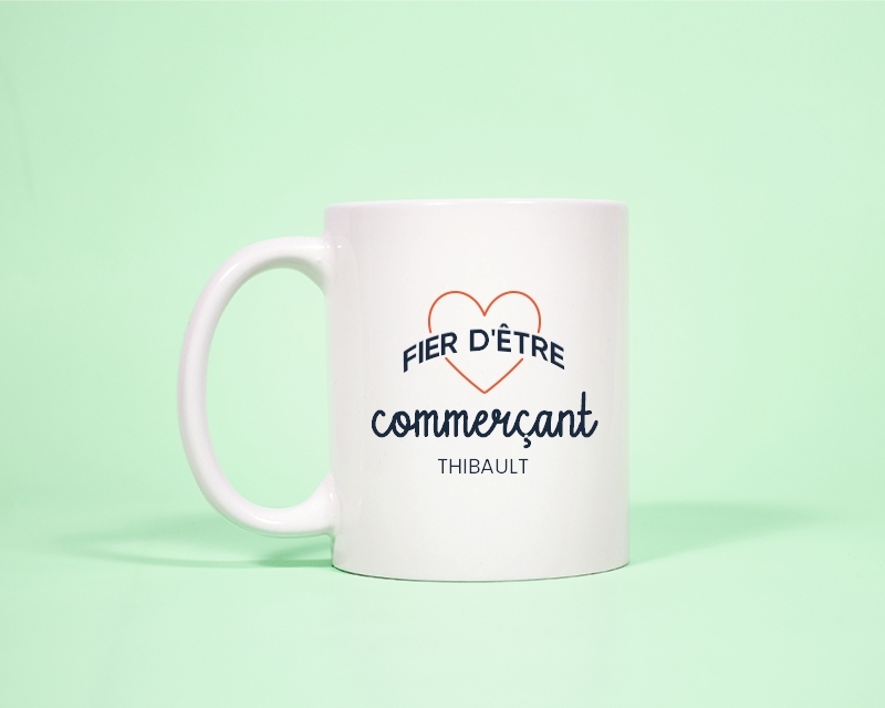 Mug personnalisable - Fier d'être commerçant