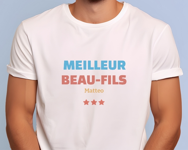 T-shirt Homme à personnaliser - Meilleur Beau-Fils