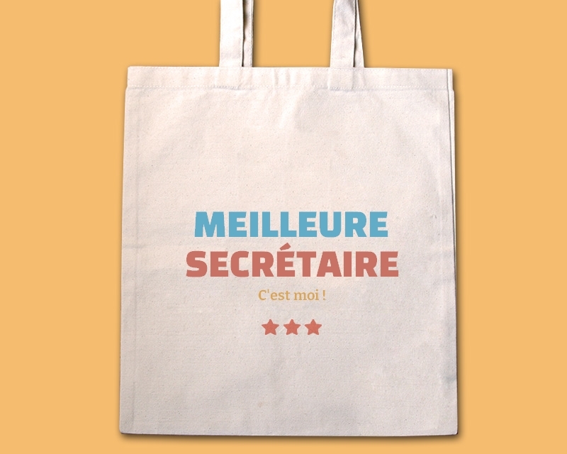 Tote bag personnalisable - Meilleure Secrétaire