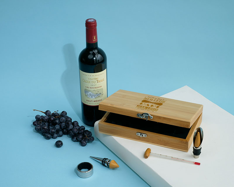 Coffret sommelier personnalisé à offrir à un grand-père