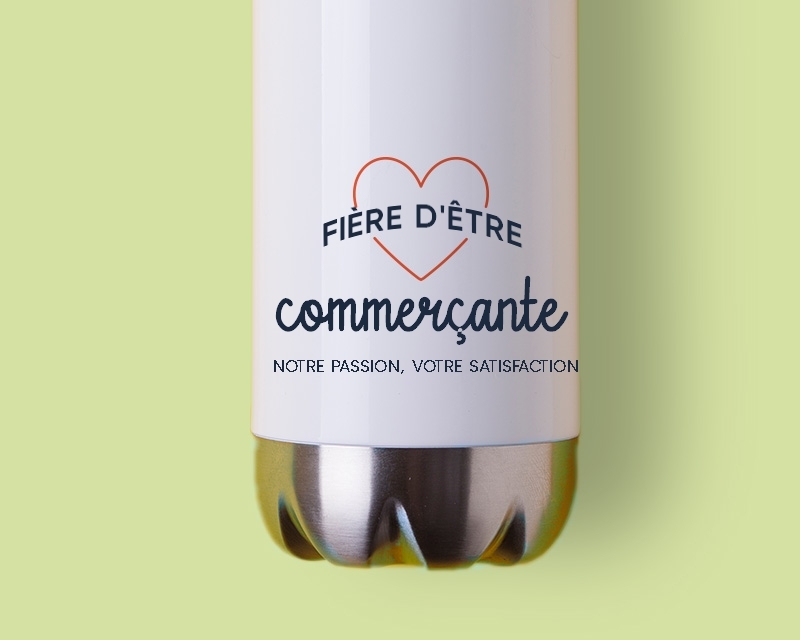Gourde personnalisable - Fière d'être commerçante