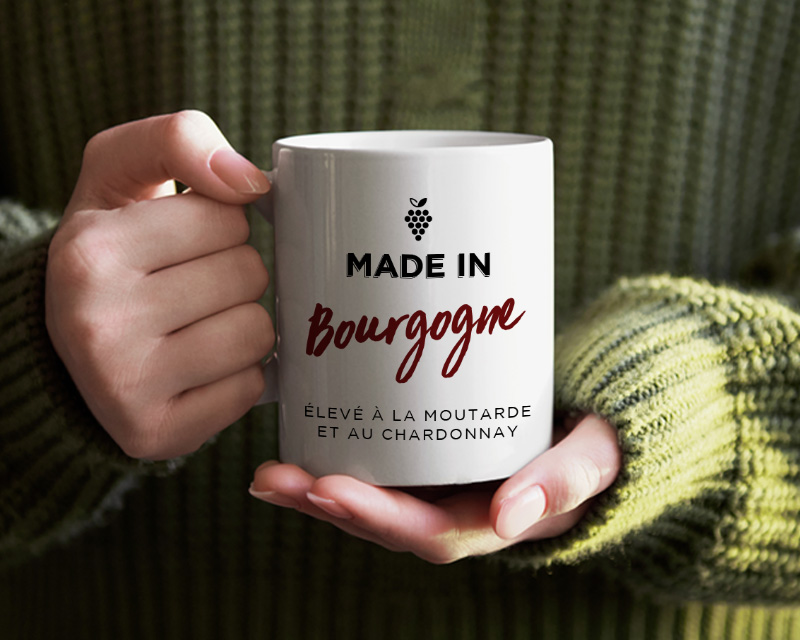 Mug personnalisé région - Made In Bourgogne