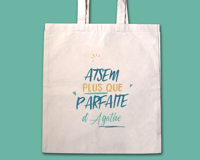 Tote bag personnalisé - ATSEM la plus...