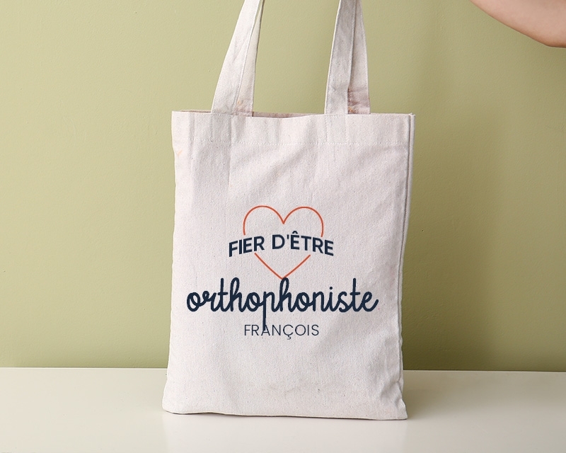 Tote bag personnalisable - Fier d'être orthophoniste