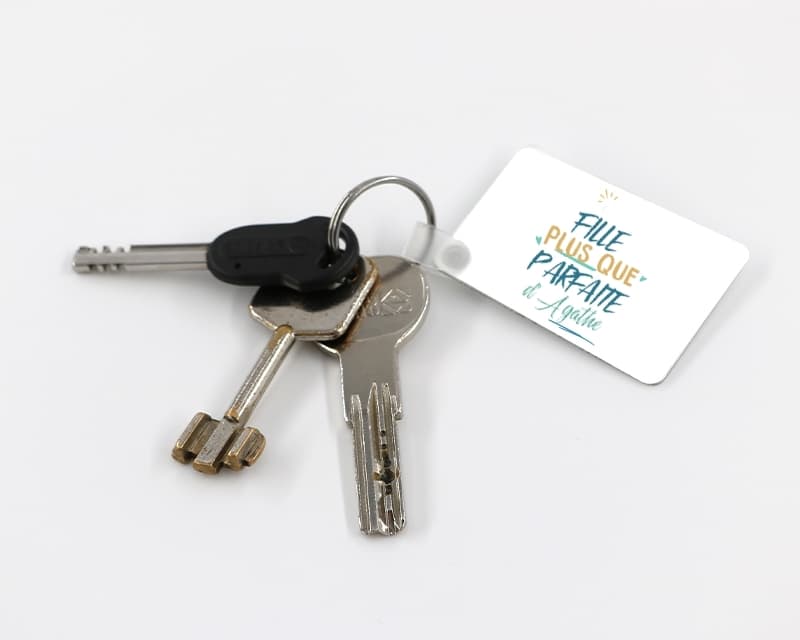 Porte-clés personnalisé : Fille la plus...