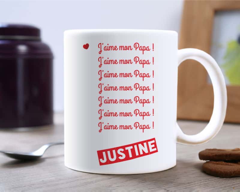 Mug « J'aime mon Papa »
