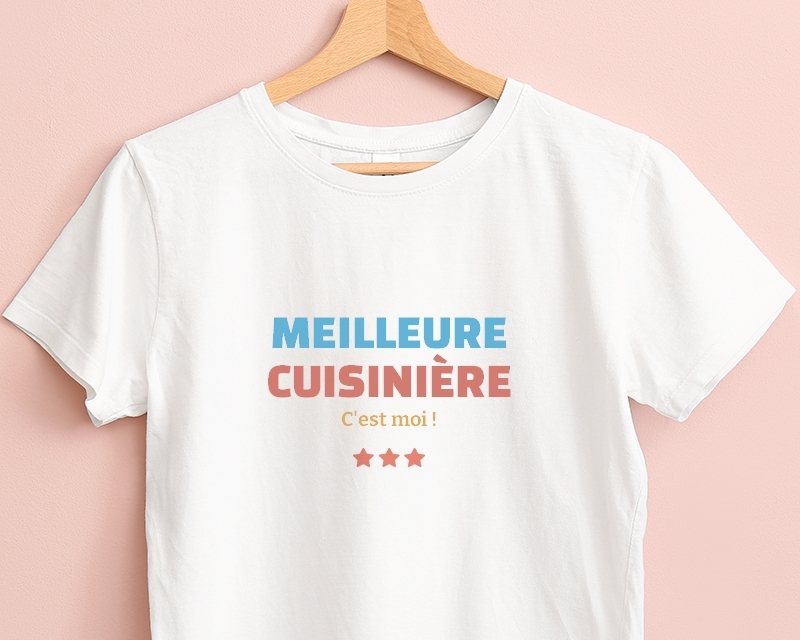 T-shirt Femme à personnaliser - Meilleure Cuisinière