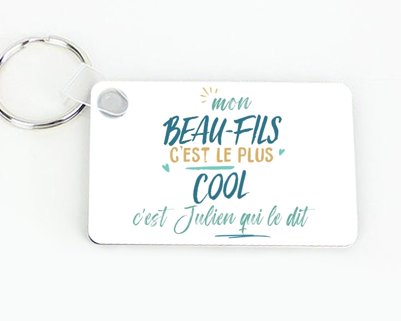 Porte-clés personnalisé : Beau-Fils le plus...