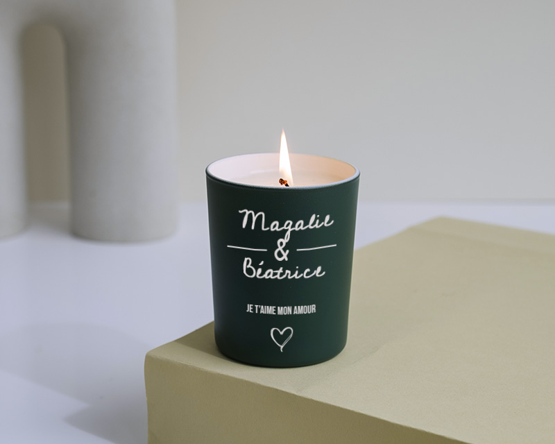 Bougie gravée personnalisable - Jour de rencontre