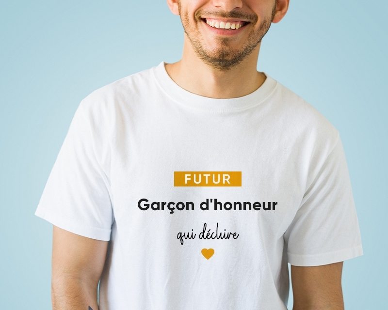 Tee shirt personnalisé homme - Futur garçon d'honneur