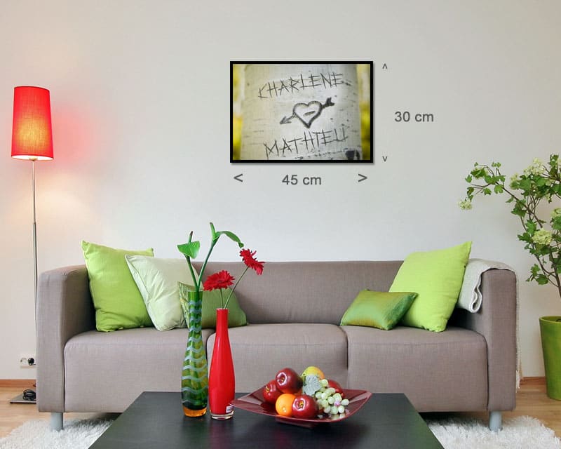 Affiche Arbre gravé