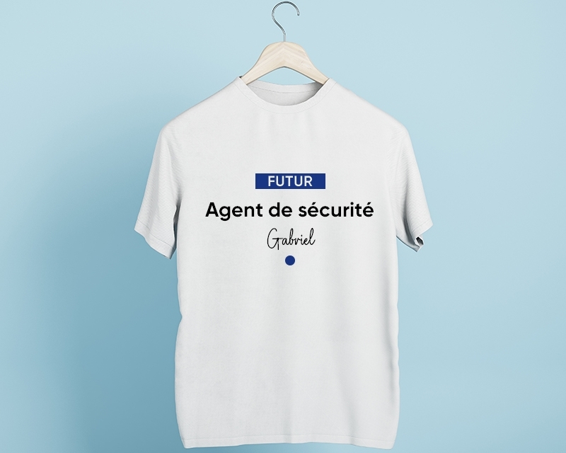Tee shirt personnalisé homme - Futur agent de sécurité