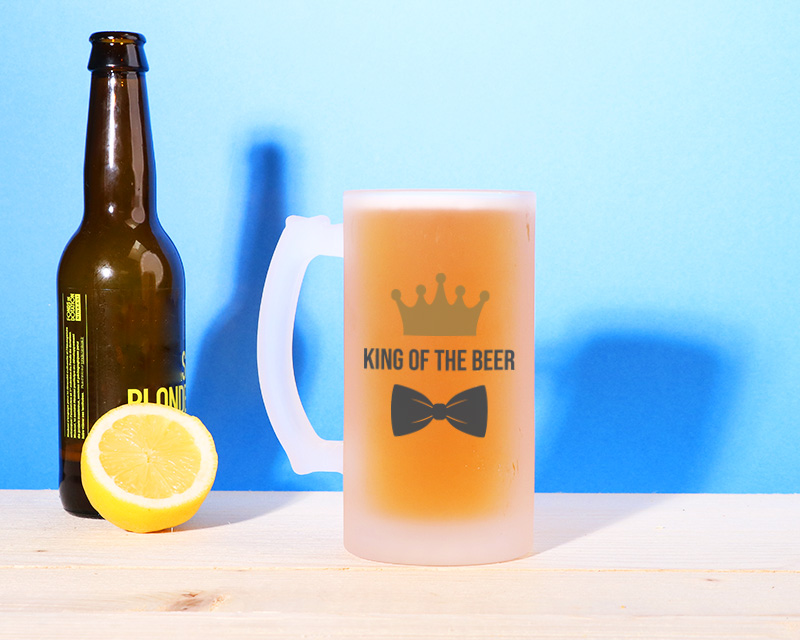Pinte de bière personnalisée papa royal