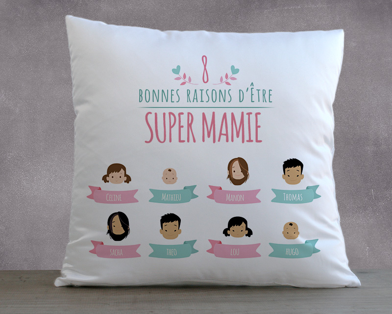 Coussin Les bonnes raisons d'être Family Circus