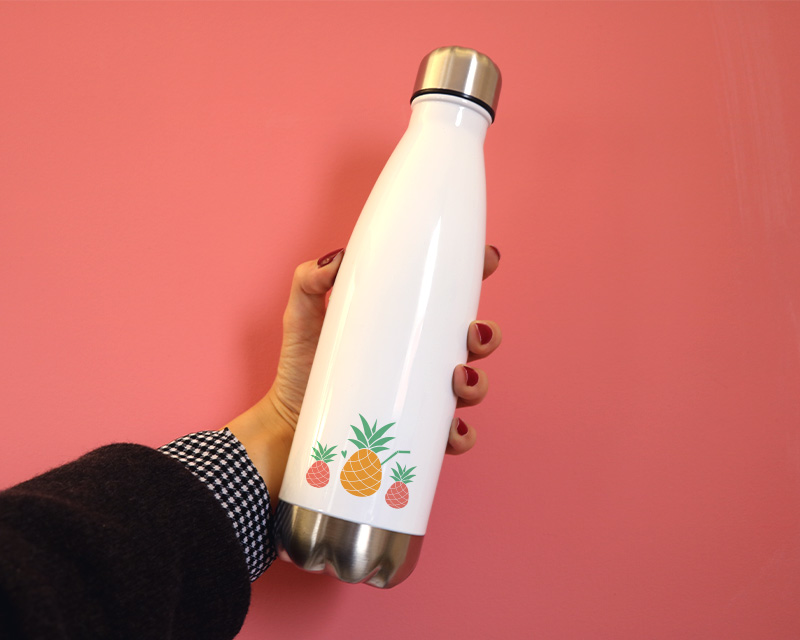 Gourde en inox personnalisable ananas
