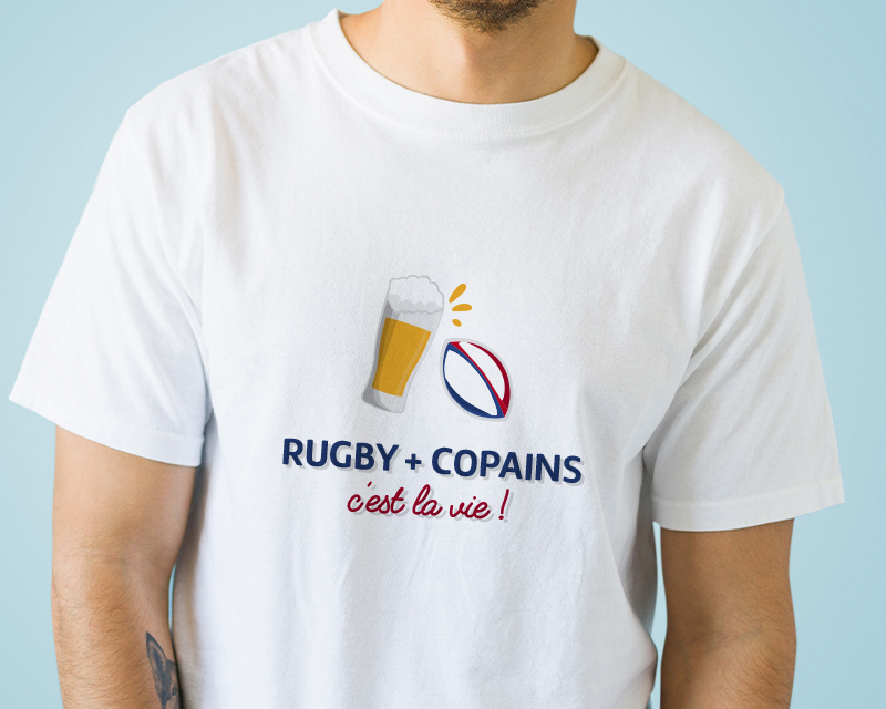 T-shirt homme personnalisé - Apéro Rugby