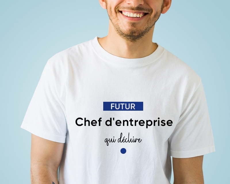 T-shirt Homme personnalisé - Futur chef d'entreprise