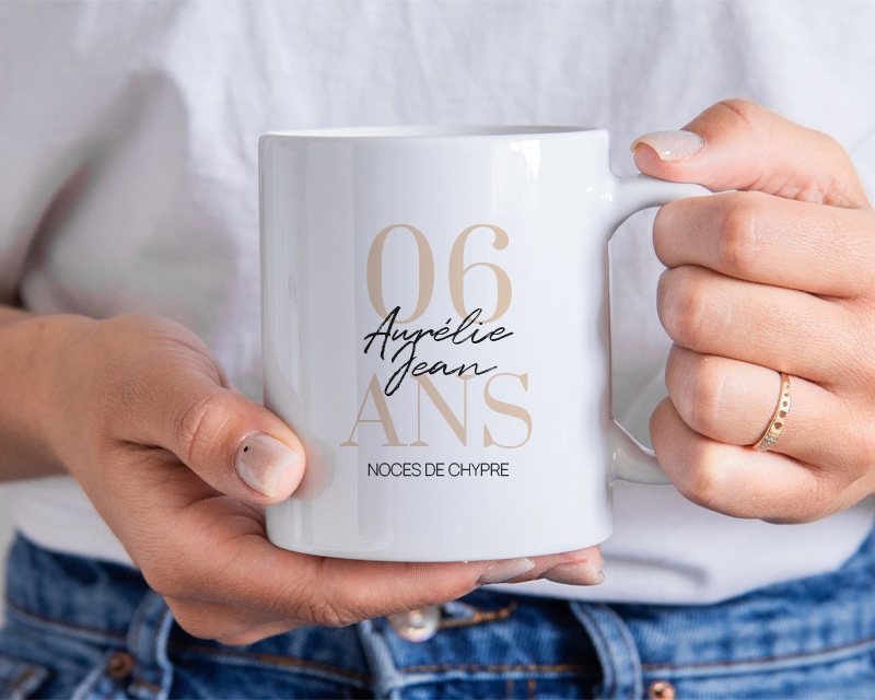 Mug personnalisé - Noces de Chypre