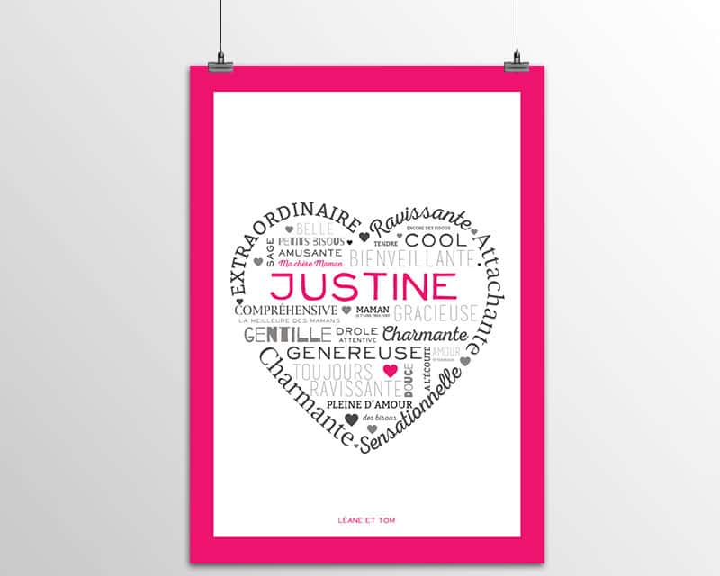 Affiche petits mots pour Maman