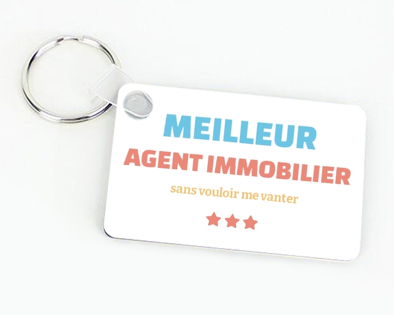 Porte-clés personnalisable - Meilleur Agent immobilier