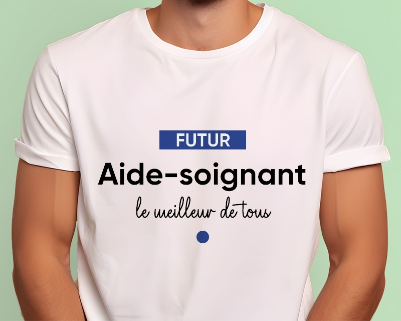 Tee-shirt Homme personnalisé - Futur aide-soignant