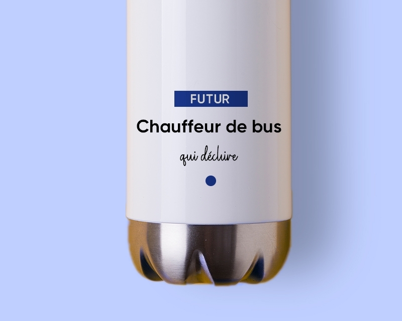 Gourde personnalisable - Futur chauffeur de bus