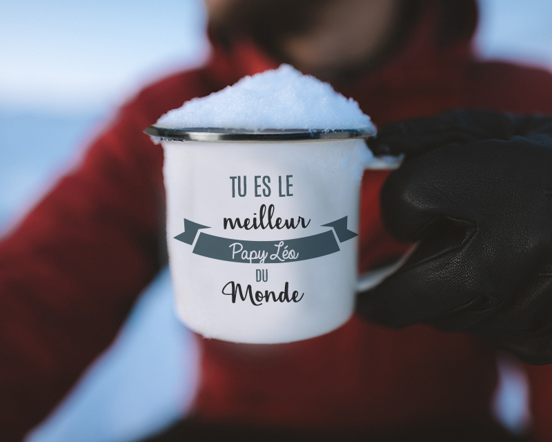 Mug émaillé - Tu es le meilleur du monde