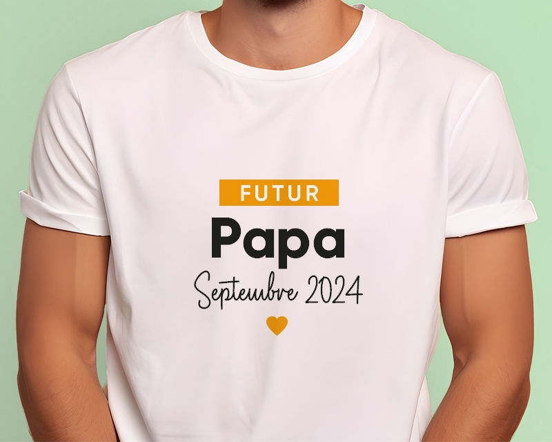 Tee-shirt Homme personnalisé - Futur papa