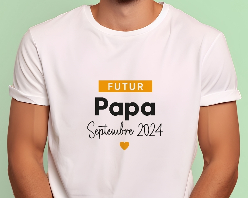 Tee shirt personnalisé homme - Futur papa