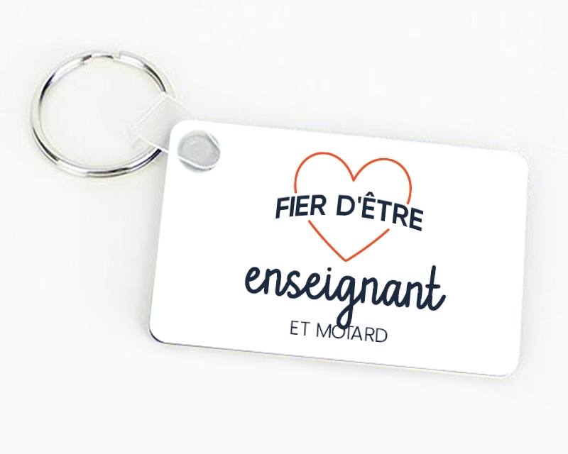 Porte-clés personnalisable - Fier d'être enseignant