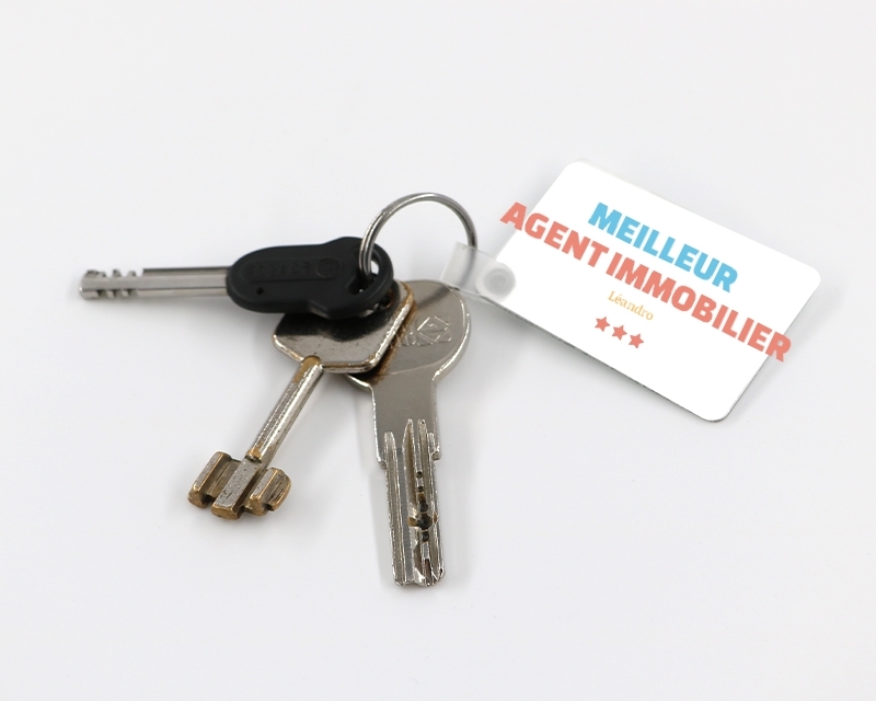 Porte-clés personnalisable - Meilleur Agent immobilier