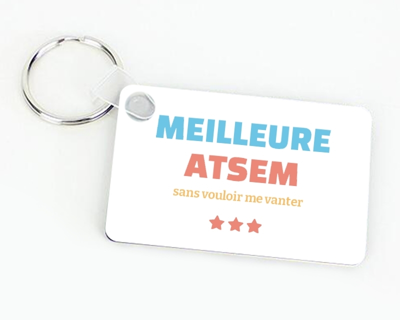 Porte-clés personnalisable - Meilleure ATSEM