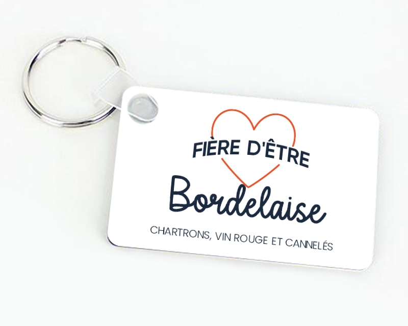 Porte-clés personnalisable - Fière d'être Bordelaise