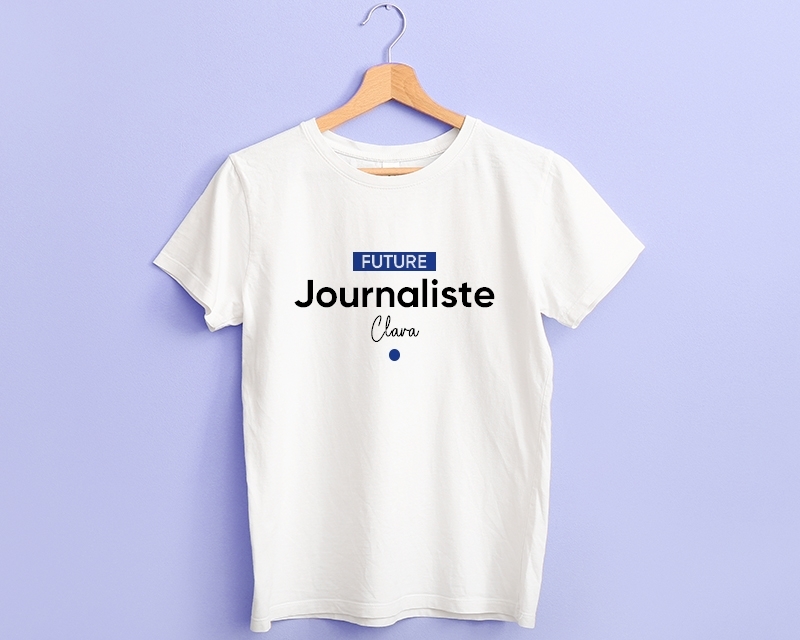Tee shirt personnalisé femme - Future journaliste
