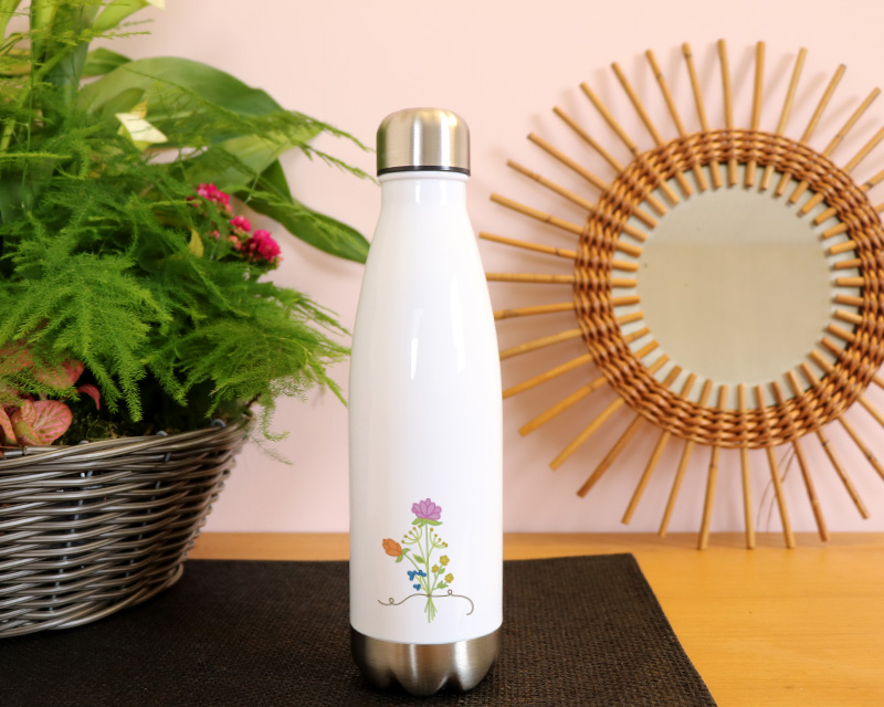 Gourde en inox personnalisable remerciement maîtresse