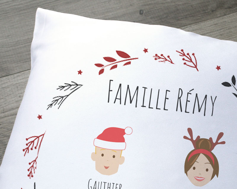 Coussin de Noël personnalisable