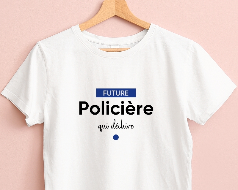 T-shirt Femme personnalisable - Future policière