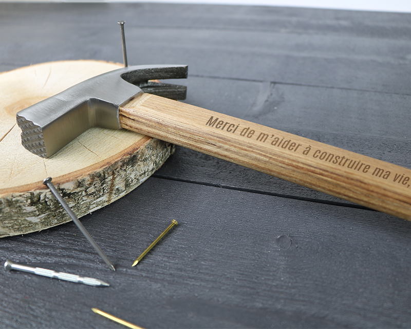 Marteau avec gravure personnalisable - Message