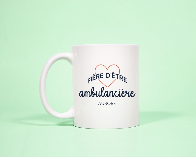 Mug personnalisé - Fière d'être ambulancière