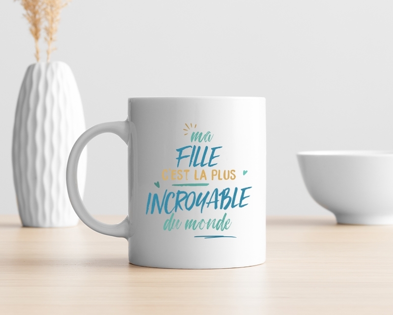 Mug personnalisé : Fille la plus...