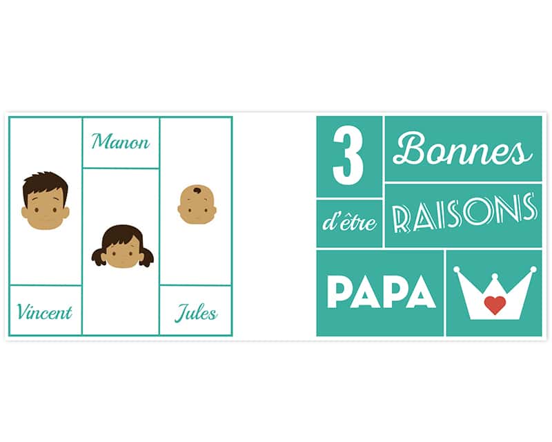 Mug Les bonnes raisons d'être Papa Family Circus