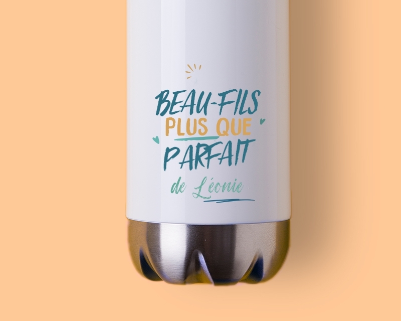 Gourde isotherme personnalisée - Beau-Fils le plus...