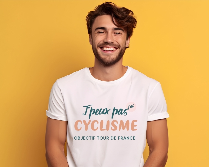 T-Shirt homme à personnaliser - J'peux pas j'ai cyclisme