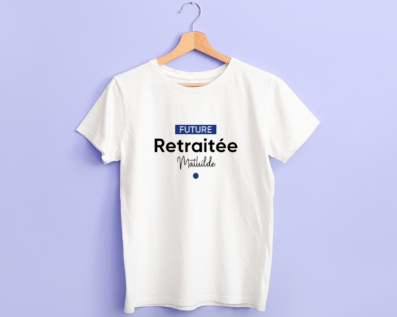 Tee shirt personnalisé femme - Future retraitée