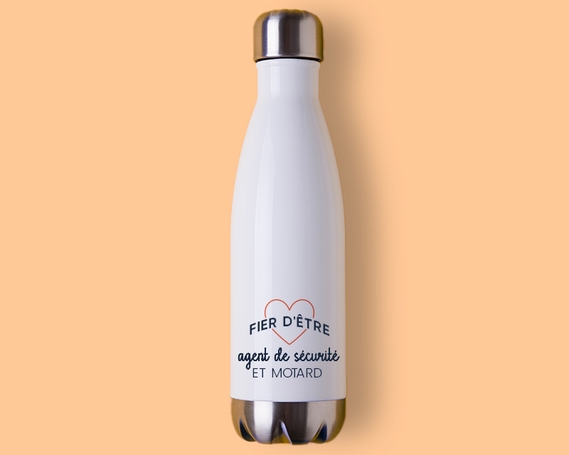 Gourde personnalisable - Fier d'être agent de sécurité