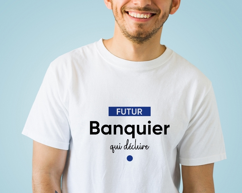T-shirt Homme personnalisé - Futur banquier