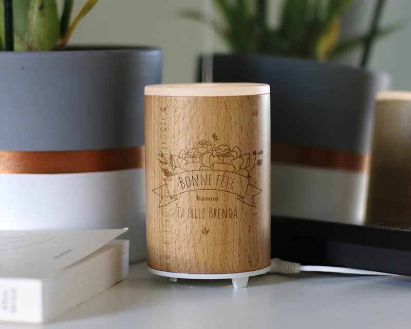 Diffuseur d'huile essentielle personnalisable - Maman Fleurie