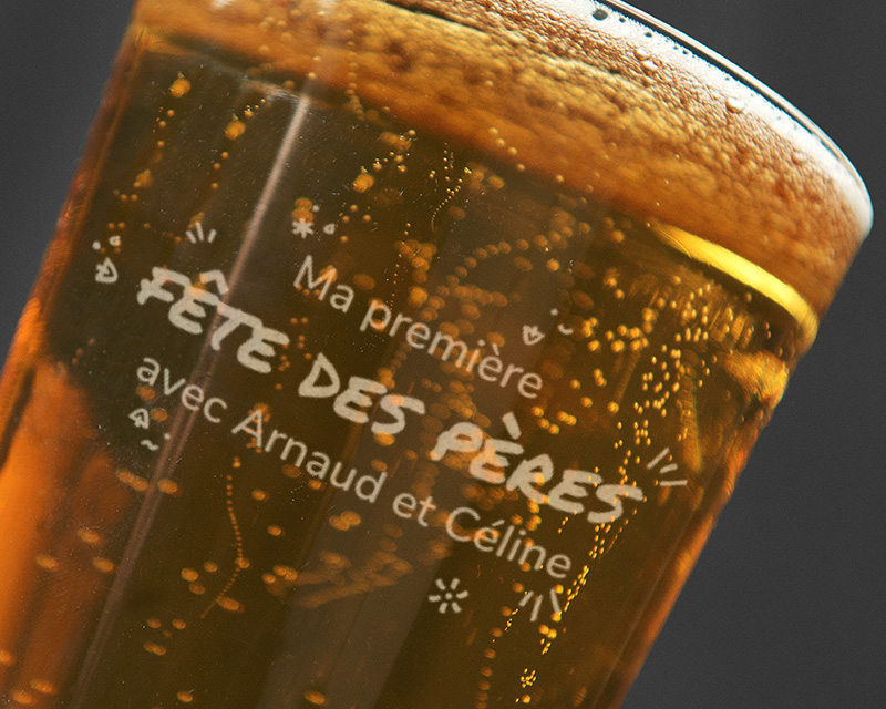Verre à bière personnalisé - Ma Première Fête des Pères
